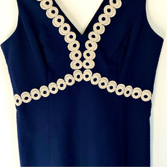 Lilly Pulitzer Esme Shift V-Neck Mini Dress Size12 EUC - Picture 8 of 11